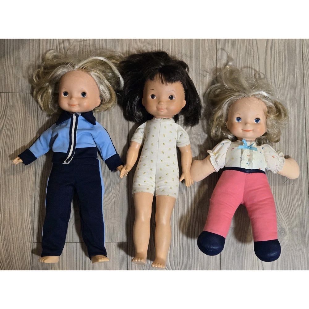 Fisher Price Dolls Lot Of 3 Vtg 1978 1984 Toys‎